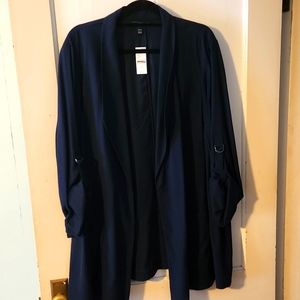 Lane bryant navy, casual blazer